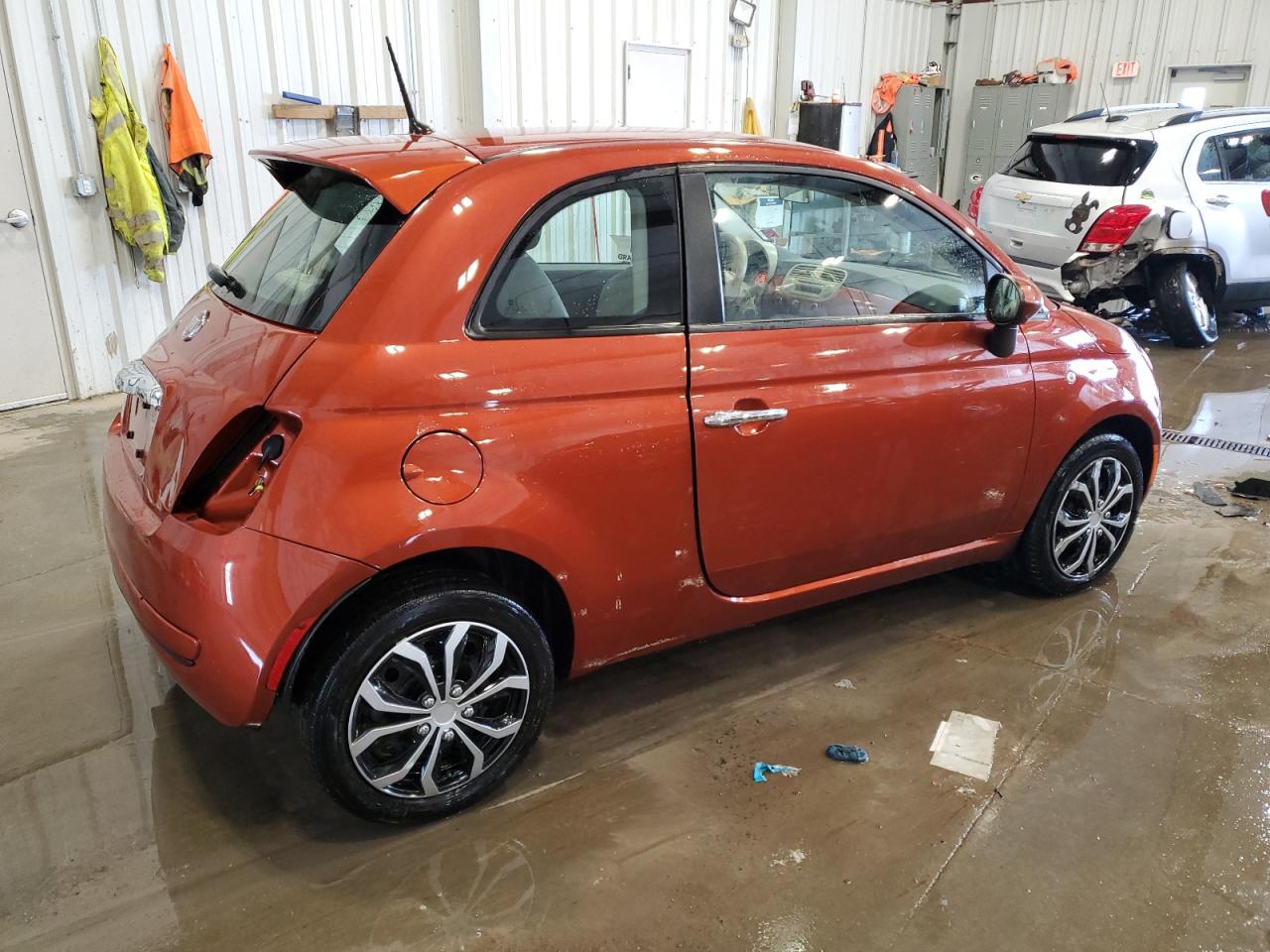 2013 Fiat 500 VIN 3C3CFFAR2DT738519 Copart auction photo, rear end damage thumbnail 3