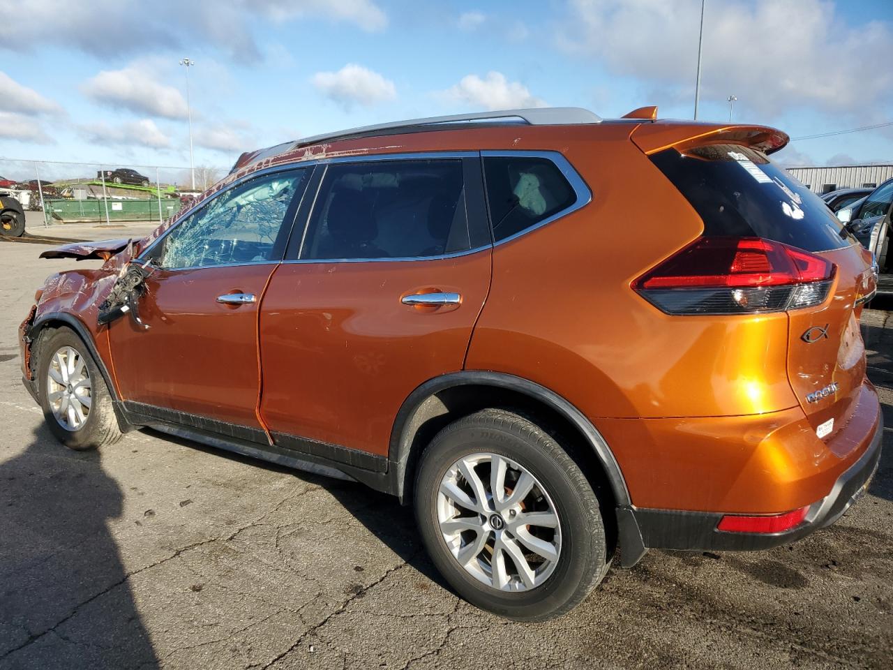 2018 Nissan Rogue VIN JN8AT2MV7JW344019 Copart auction photo, rollover damage thumbnail 2