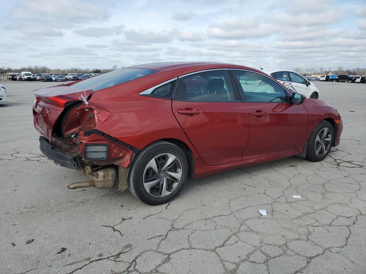 2020 Honda Civic VIN 19XFC2F69LE025290 Copart auction photo, rear end damage thumbnail 3