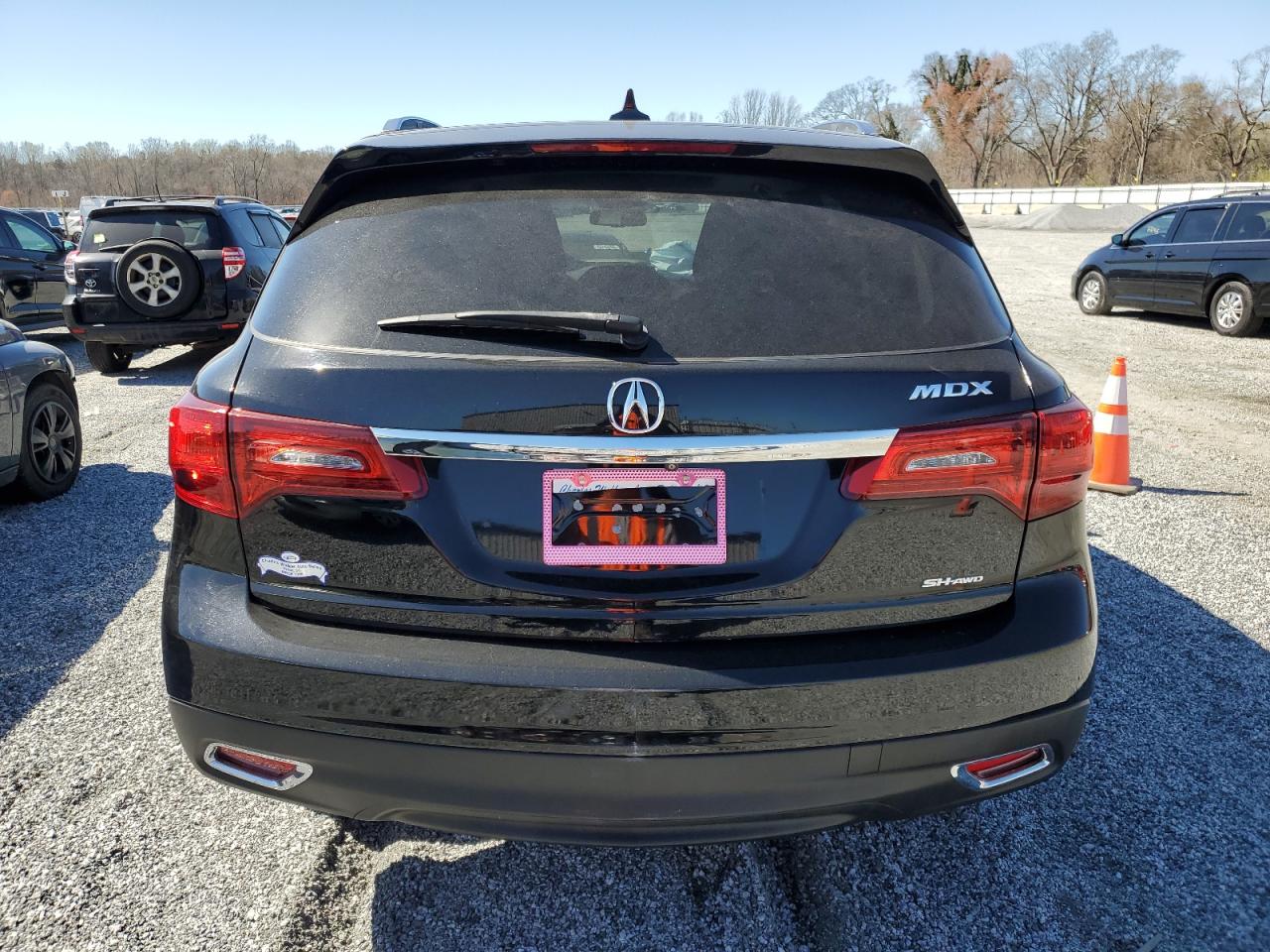 2014 Acura MDX VIN 5FRYD4H40BB013800 Copart auction photo, front end damage thumbnail 6