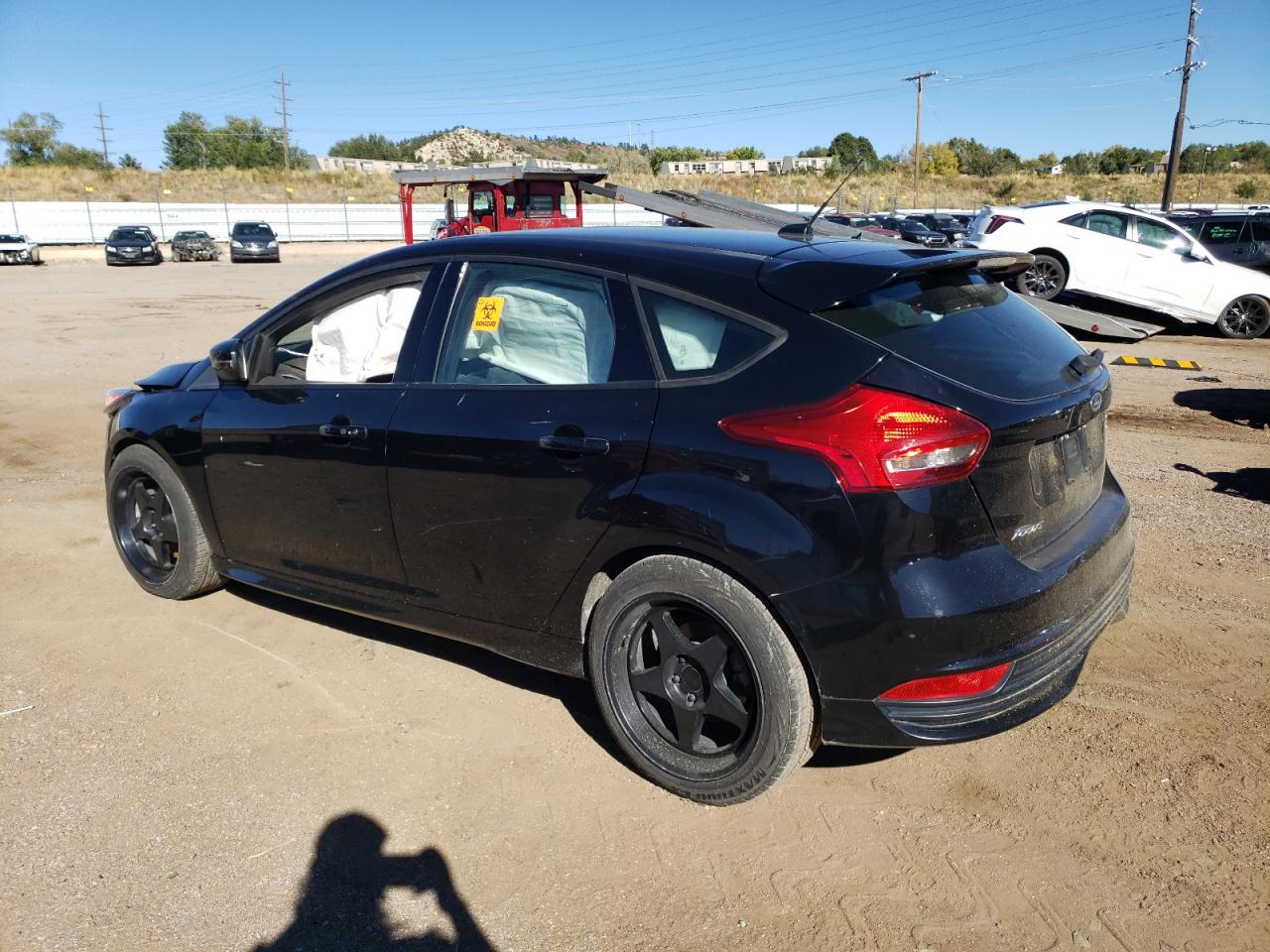2017 Ford Focus VIN 1FADP3L98HL218146 Copart auction photo, side / front end damage thumbnail 2
