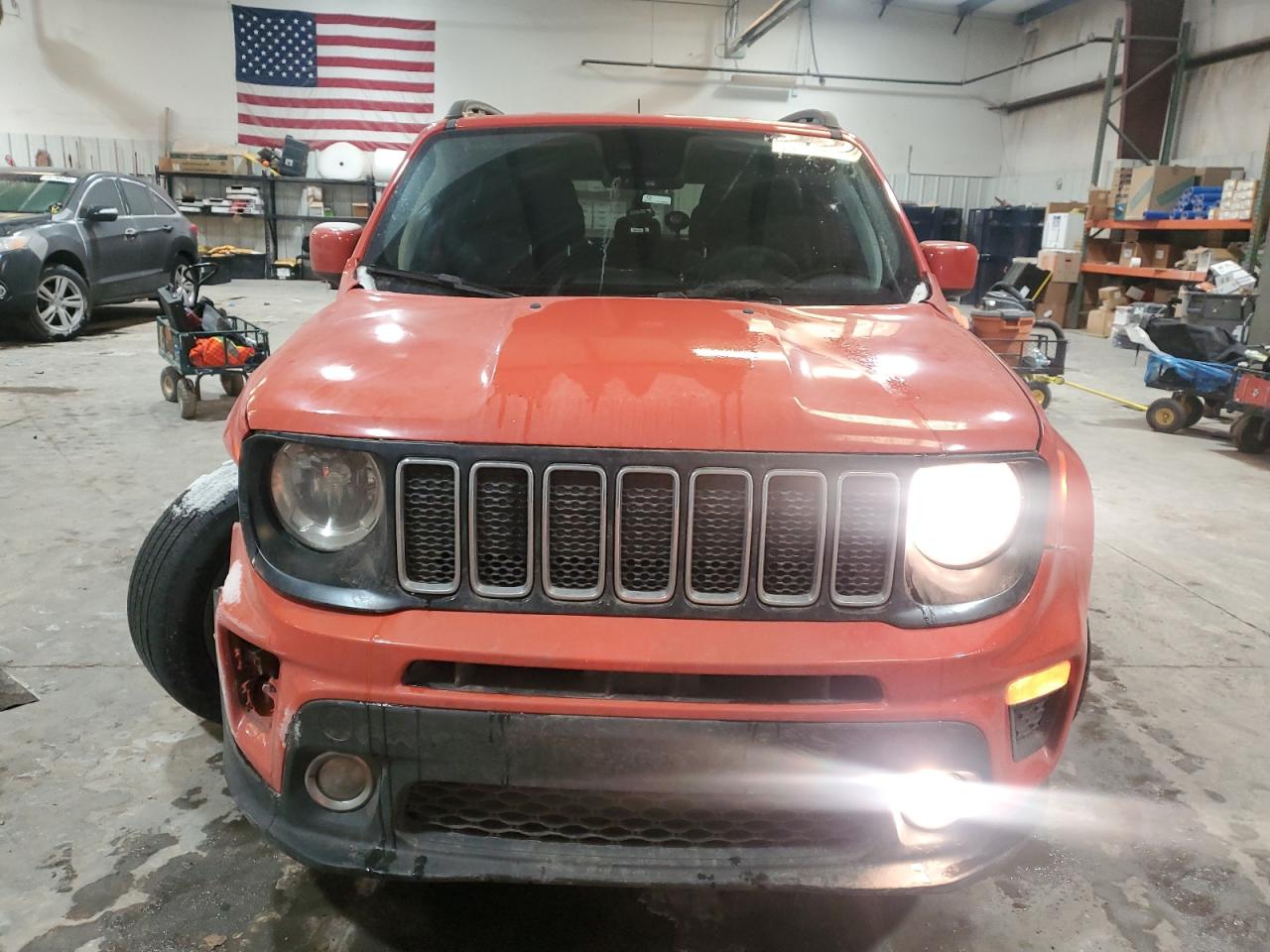 2021 Jeep Renegade VIN ZACNJCBB9MPM37186 Copart auction photo, undercarriage / front end damage thumbnail 5