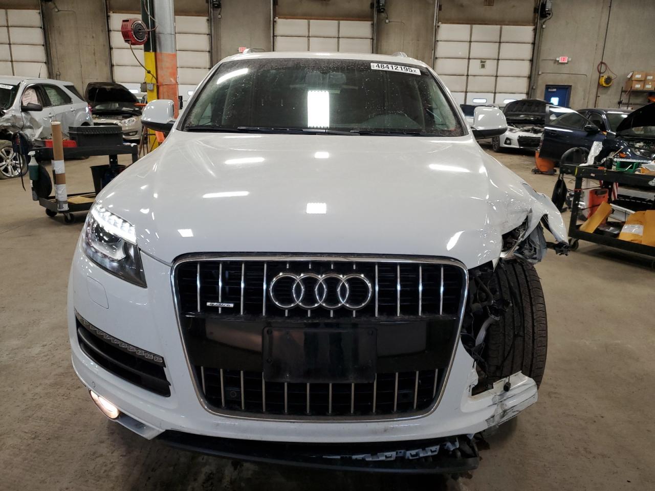 2015 Audi Q7 VIN WA1LGAFE0FD008791 Copart auction photo, front end damage thumbnail 5