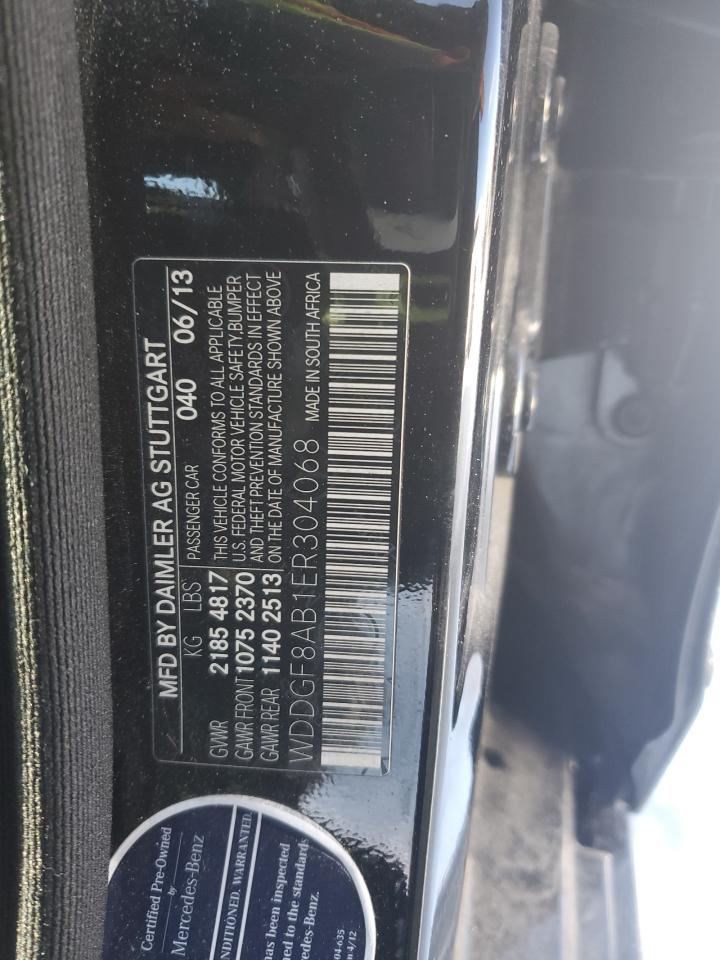 2014 Mercedes-Benz C-klasse VIN WDDGF8AB1ER304068 Copart auction photo, rear end damage thumbnail 12