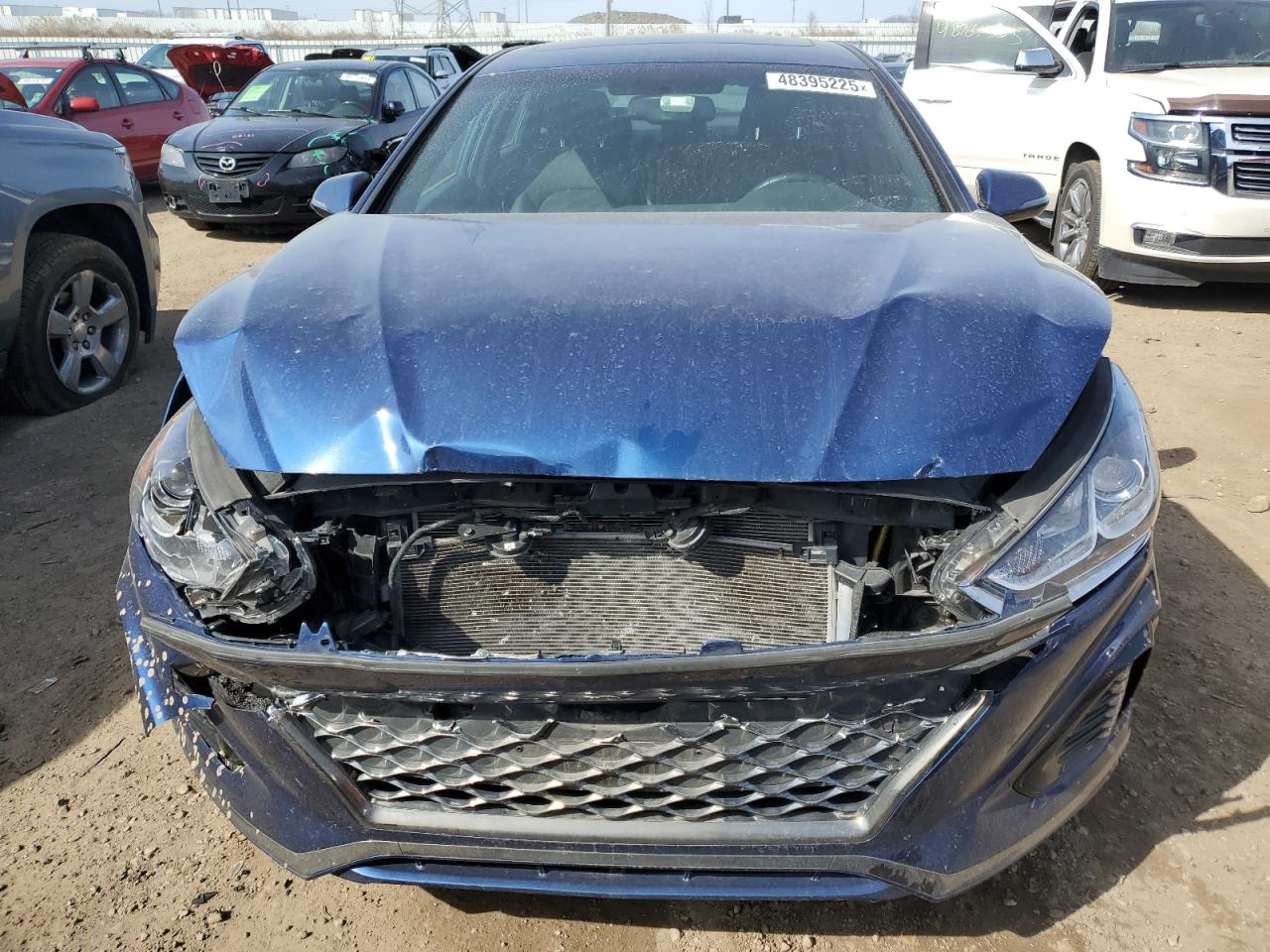 2019 Hyundai Sonata VIN 5NPE34AF8KH780956 Copart auction photo, front end damage thumbnail 5