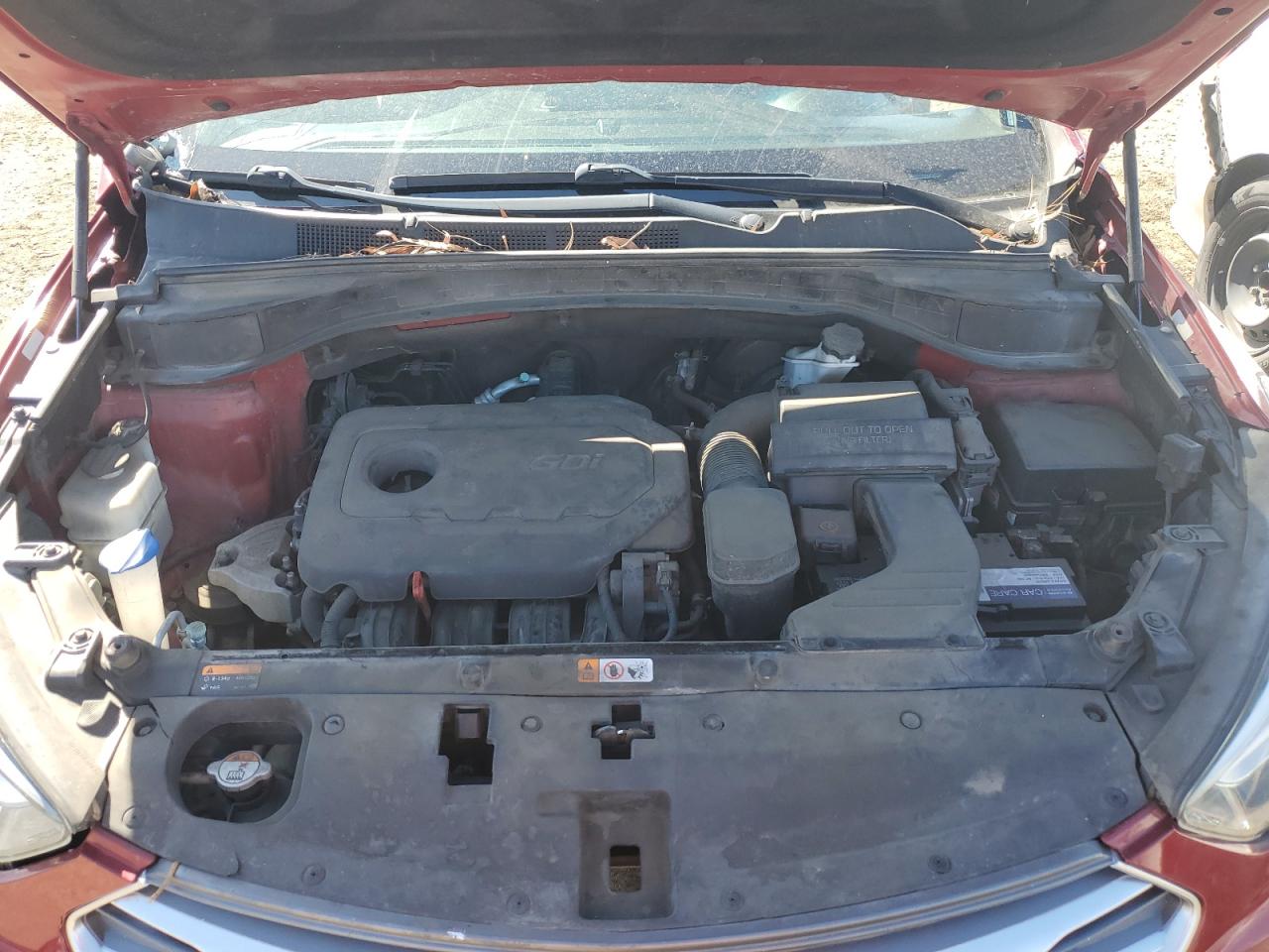 2017 Hyundai Santa Fe VIN 5XYZTDLB0HG419572 Copart auction photo, vandalism damage thumbnail 12