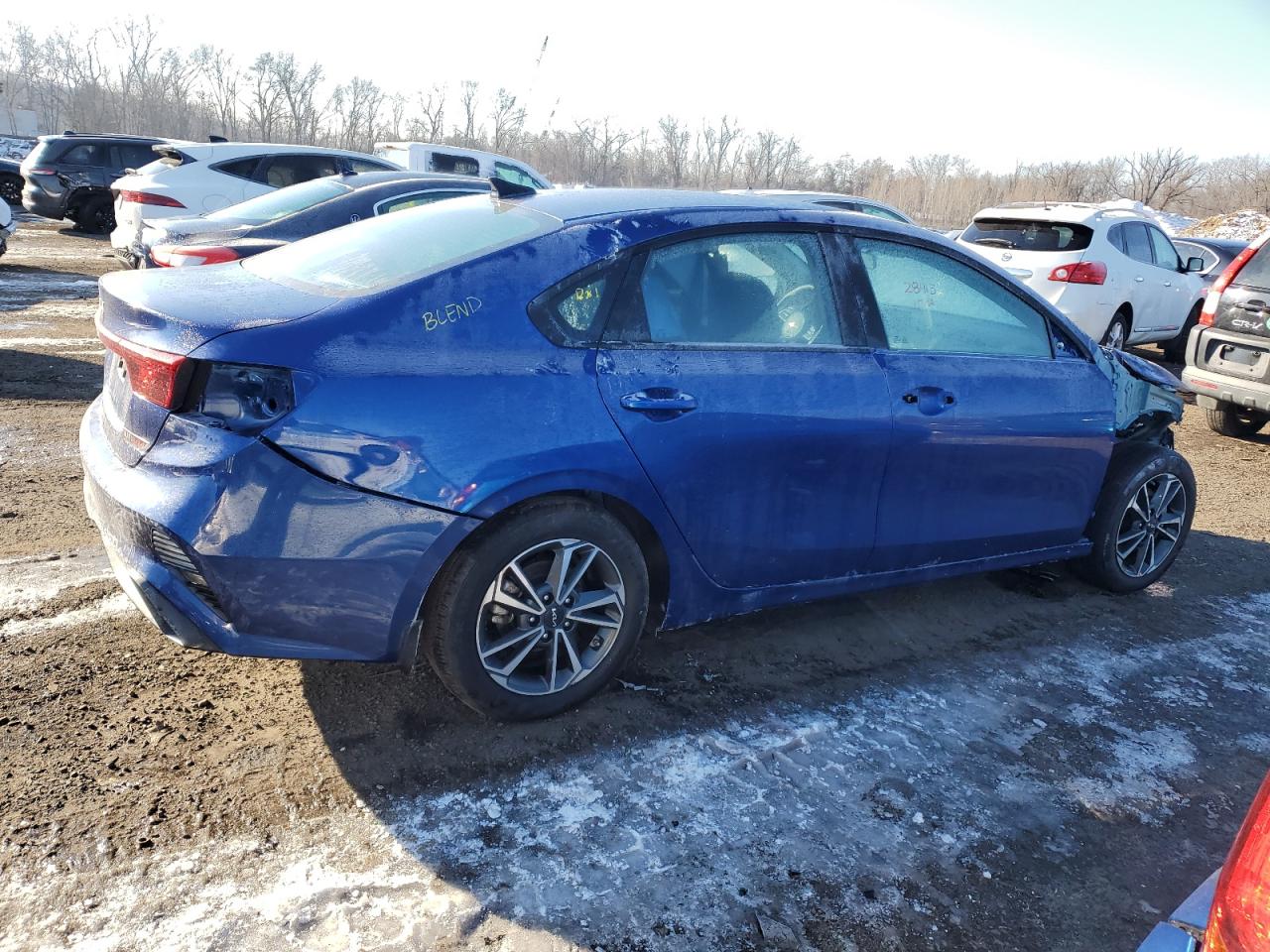 2023 KIA Forte VIN 3KPF24AD5PE662879 Copart auction photo, all over damage thumbnail 3