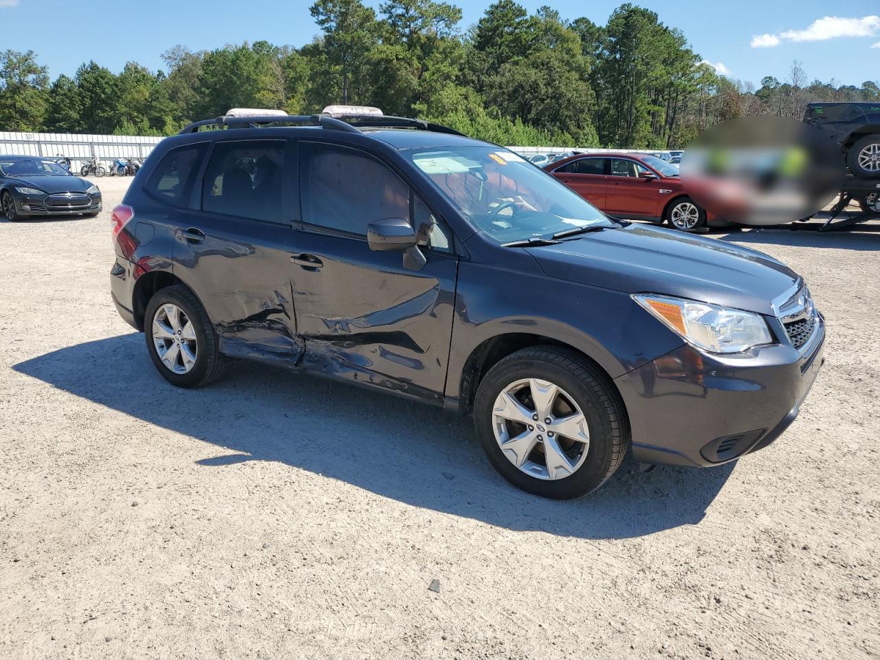 2016 Subaru Forester VIN JF2SJADC3GH433227 Copart auction photo, side / water/flood damage thumbnail 4
