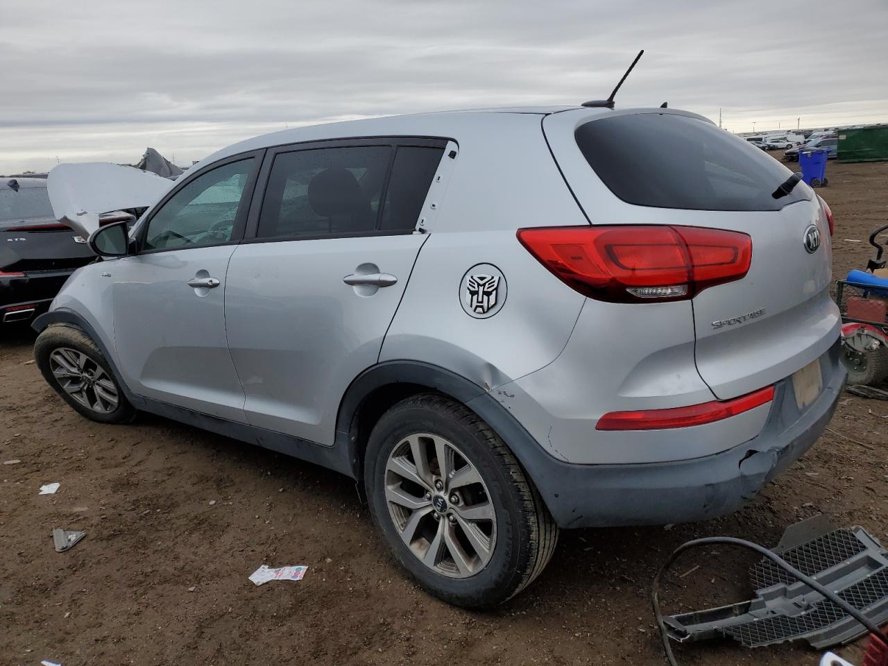 2015 KIA Sportage VIN KNDPBCAC8F7760034 Copart auction photo, front end / rear end damage thumbnail 2