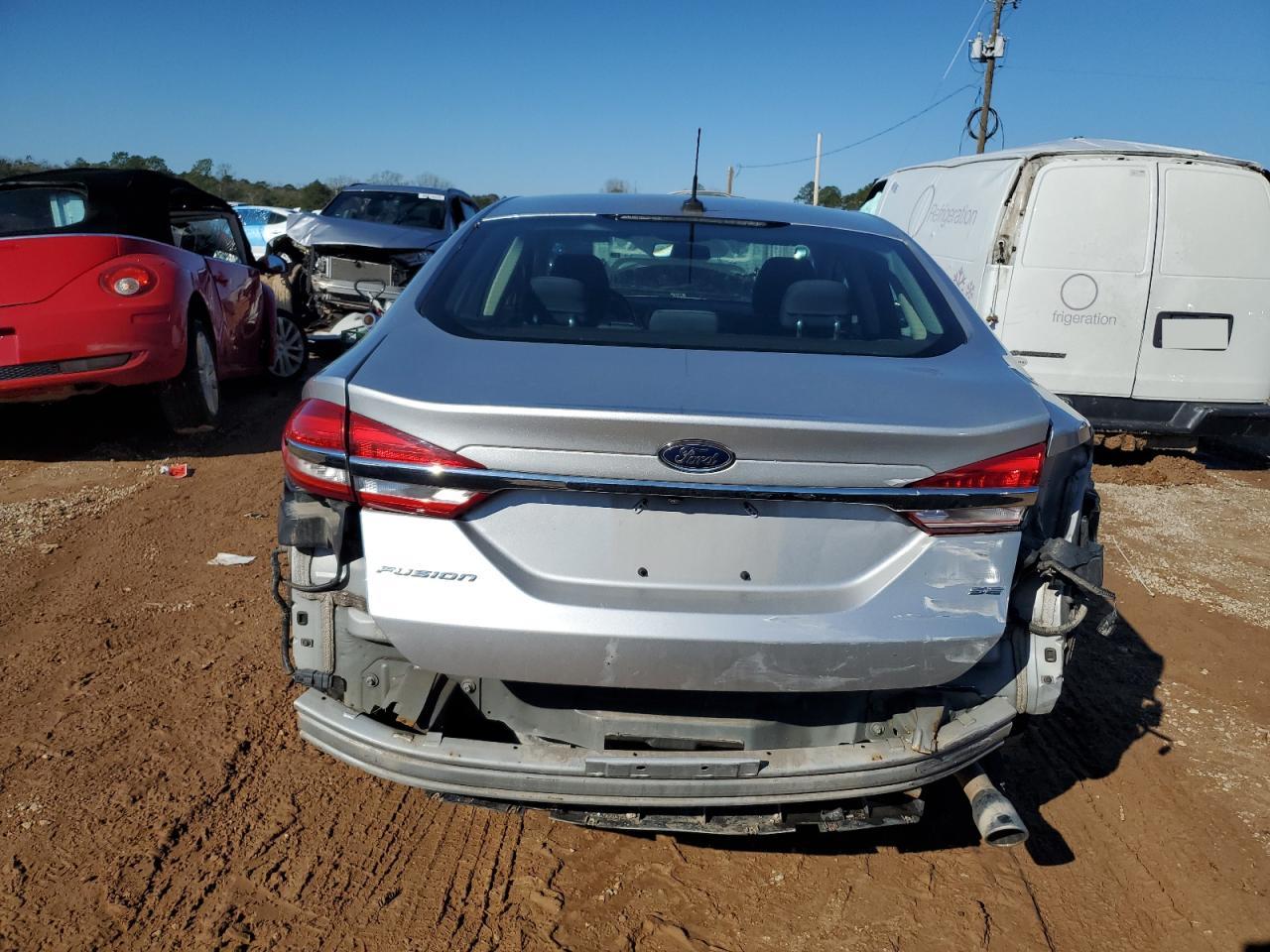 2018 Ford Fusion VIN 3FA6P0H71JR152089 Copart auction photo, rear end damage thumbnail 6