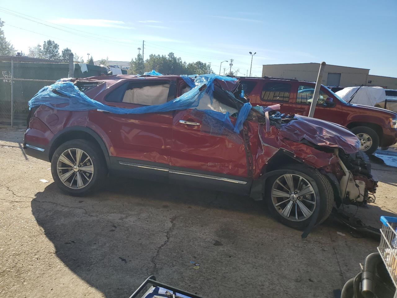 2018 Ford Explorer VIN 1FM5K7FH3JGA93493 Copart auction photo, all over damage thumbnail 4