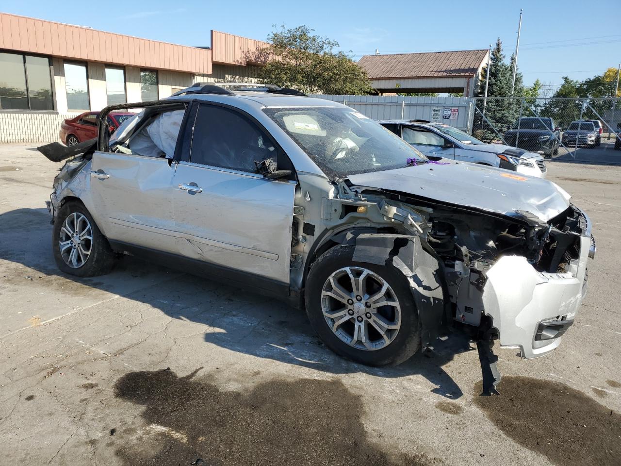 2014 GMC Acadia VIN 1GKKVRKD4EJ349750 Copart auction photo, all over damage thumbnail 4