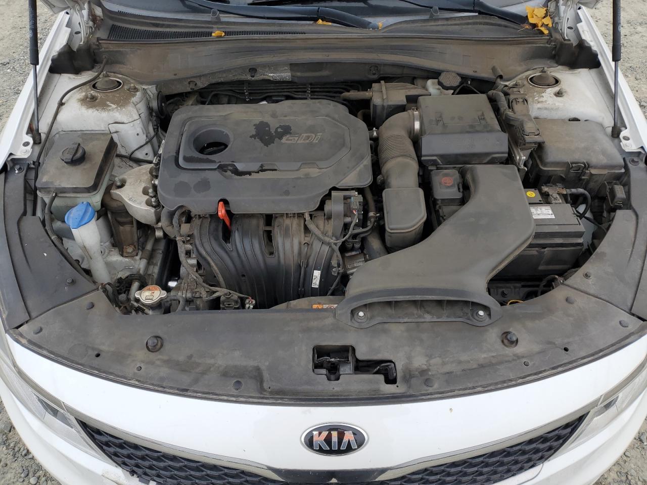 2018 KIA Optima VIN 5XXGT4L33JG196907 Copart auction photo, side / front end damage thumbnail 11