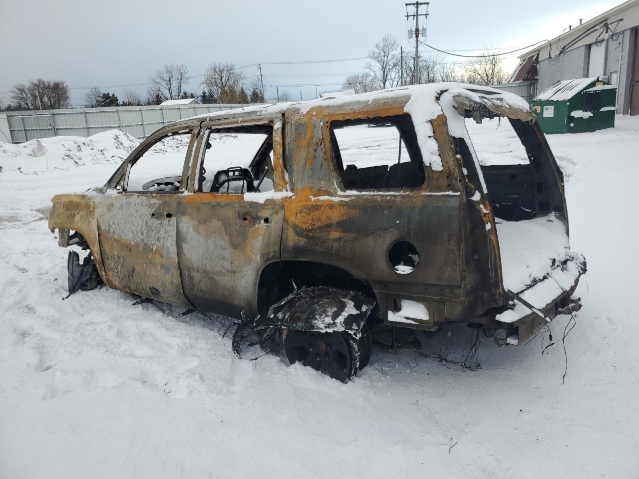 2018 Chevrolet Tahoe VIN 1GNSKAKCXJR244131 Copart auction photo, burn damage thumbnail 2