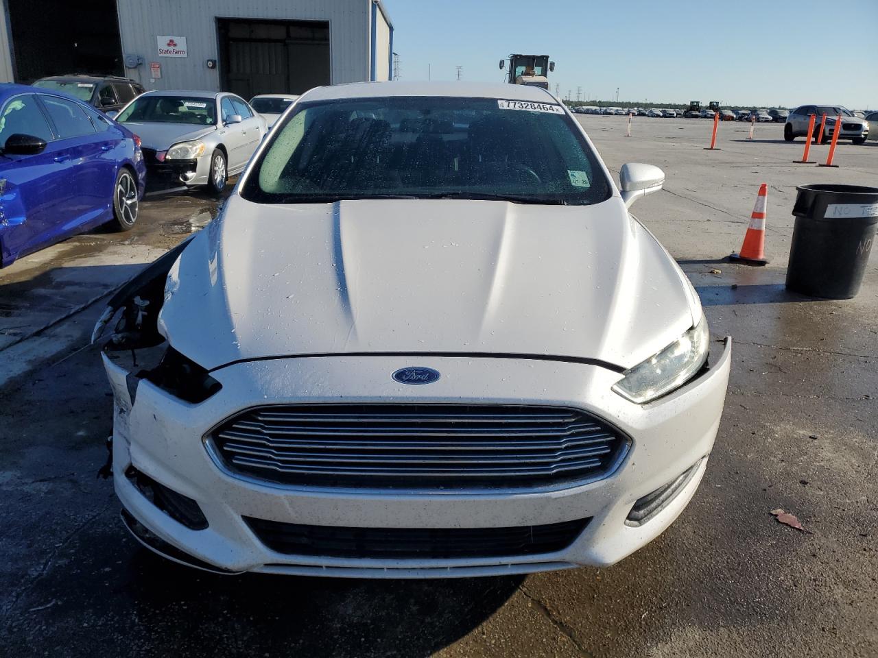 2014 Ford Fusion VIN 3FA6P0H7XER354175 Copart auction photo, front end / side damage thumbnail 5