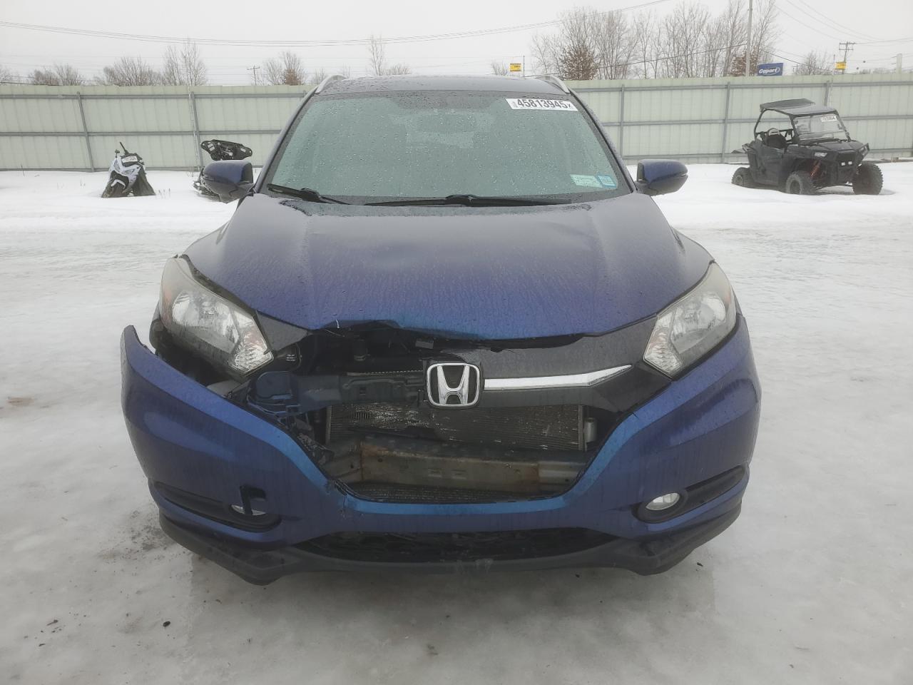 2016 Honda HR-V VIN 3CZRU6H72GM709031 Copart auction photo, side / front end damage thumbnail 5