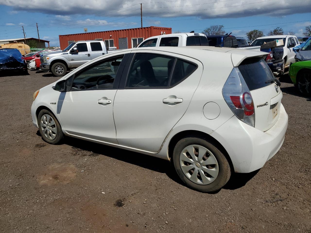 2012 Toyota Prius VIN JTDKDTB3XC1027761 Copart auction photo, front end / side damage thumbnail 2
