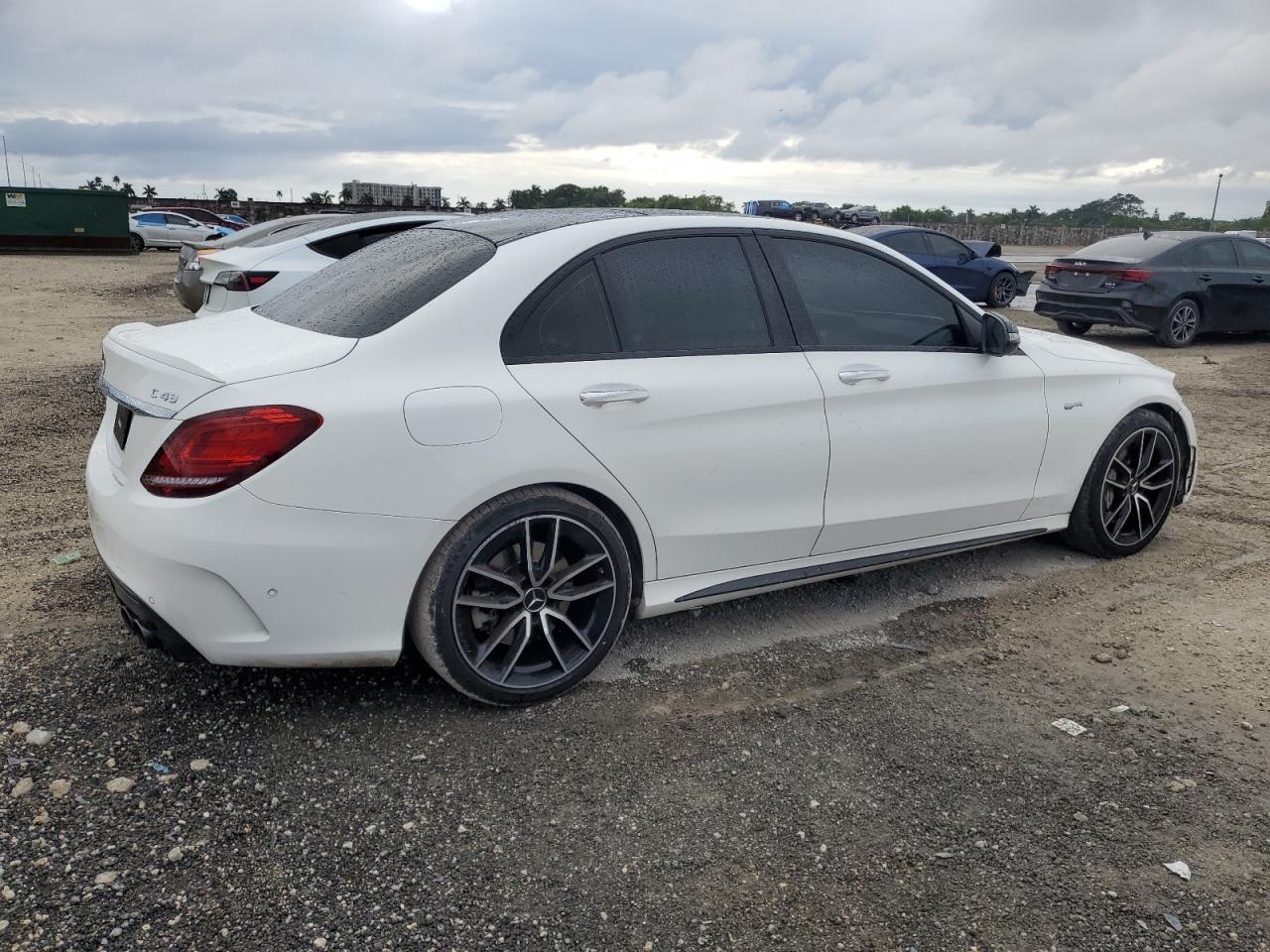 2021 Mercedes-Benz C-klasse VIN W1KWF6EB6MR641697 Copart auction photo, front end damage thumbnail 3