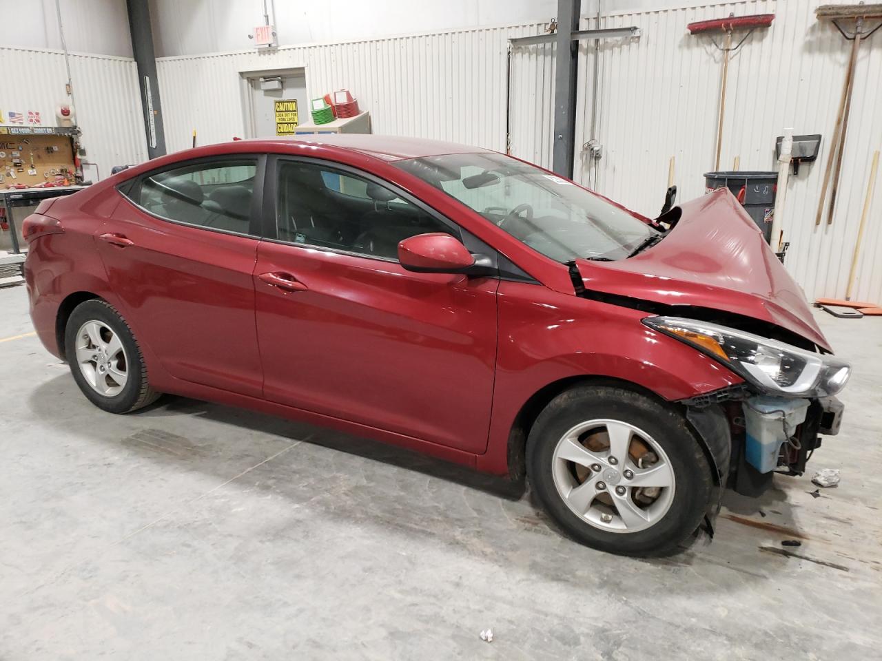 2014 Hyundai Elantra VIN 5NPDH4AE8EH540024 Copart auction photo, front end damage thumbnail 4