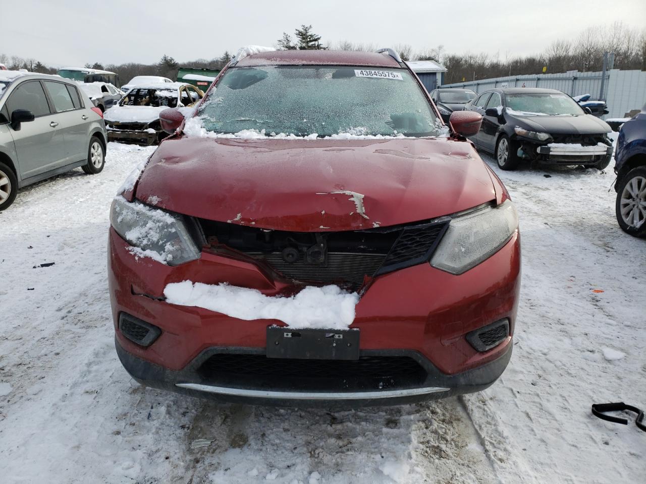 2016 Nissan Rogue VIN KNMAT2MV1GP603070 Copart auction photo, front end / minor dent/scratches damage thumbnail 5