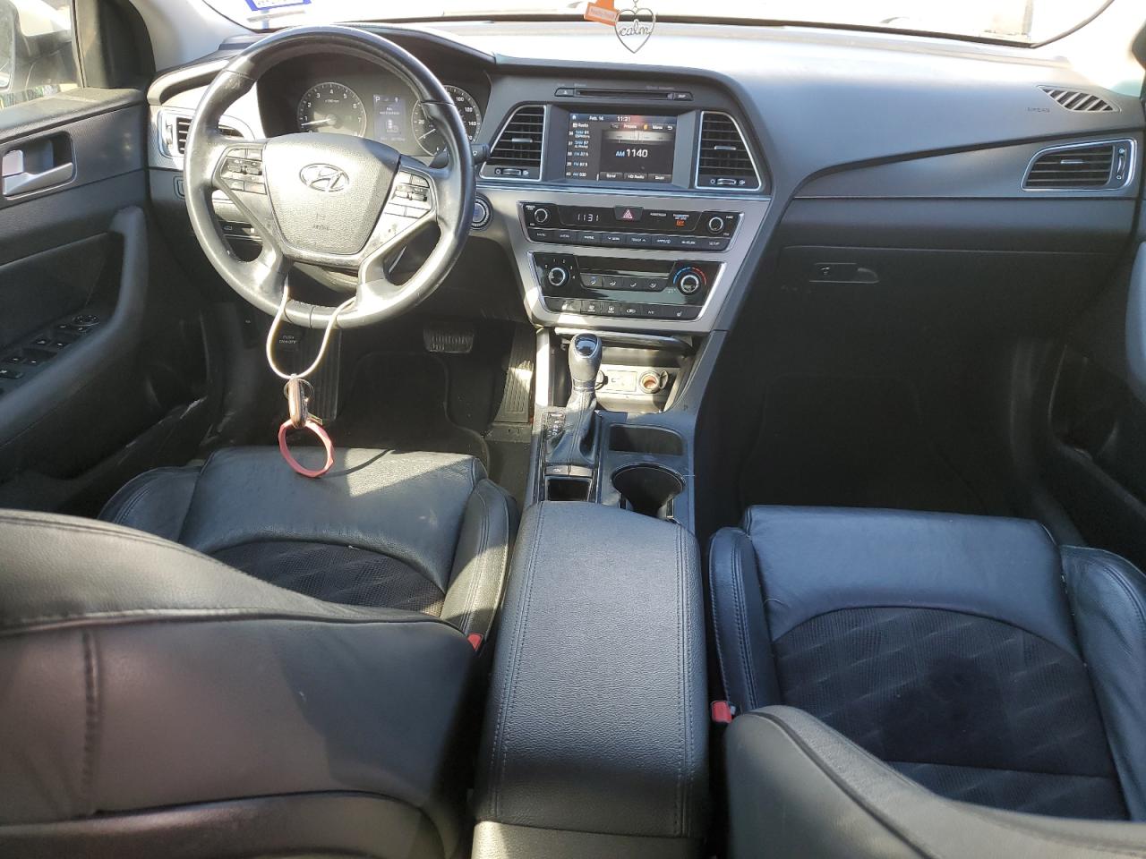 2017 Hyundai Sonata VIN 5NPE34AF1HH585323 Copart auction photo, front end / side damage thumbnail 8