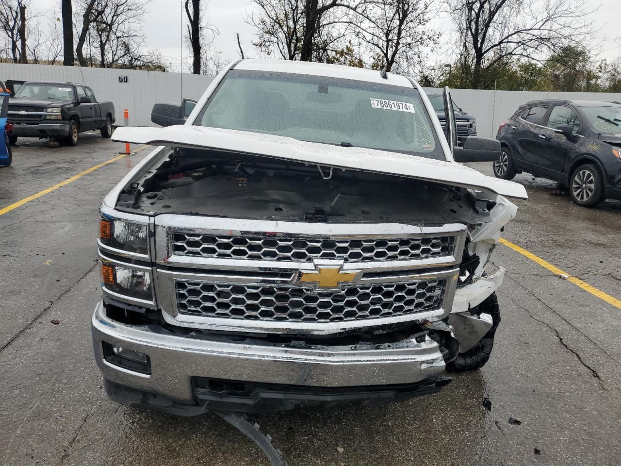 2014 Chevrolet Silverado VIN 3GCUKREC6EG434350 Copart auction photo, front end damage thumbnail 5