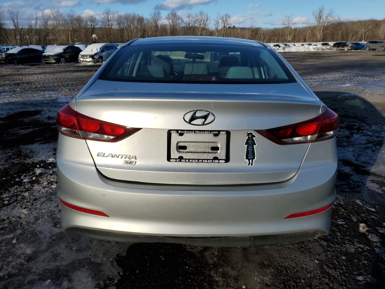 2018 Hyundai Elantra VIN 5NPD74LF6JH277213 Copart auction photo, front end / side damage thumbnail 6