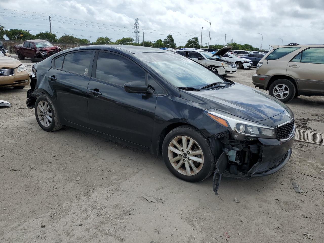 2017 KIA Forte VIN 3KPFL4A72HE014313 Copart auction photo, front end / rear end damage thumbnail 4