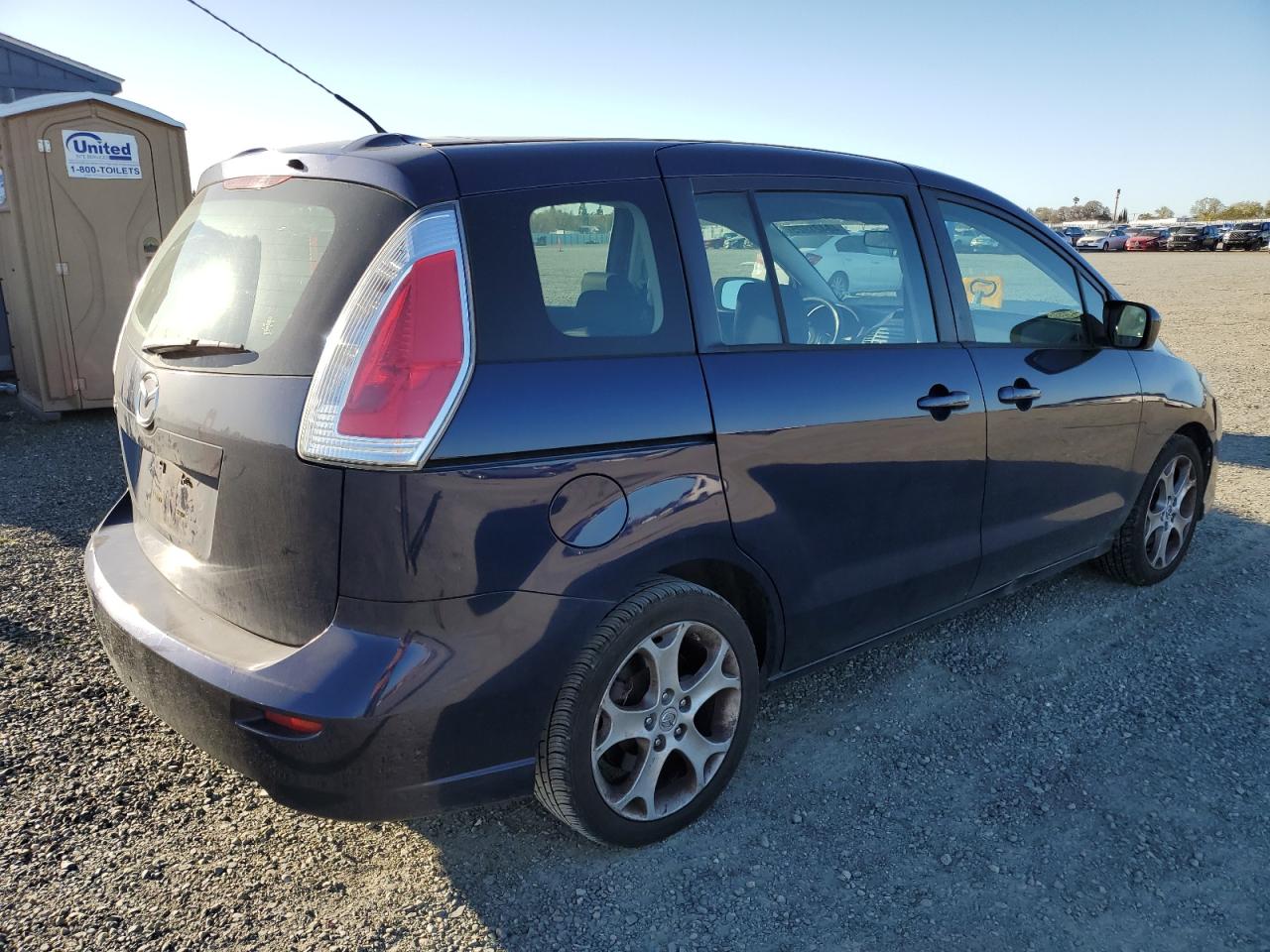 2010 Mazda 5 VIN JM1CR2WL2A0370237 Copart auction photo, rear end / side damage thumbnail 3