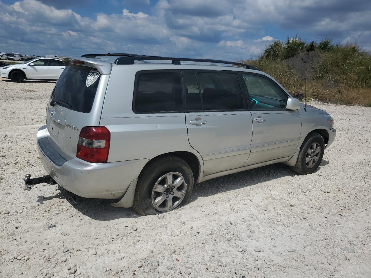 2004 Toyota Highlander VIN JTEEP21AX40027616 Copart auction photo, side damage thumbnail 3