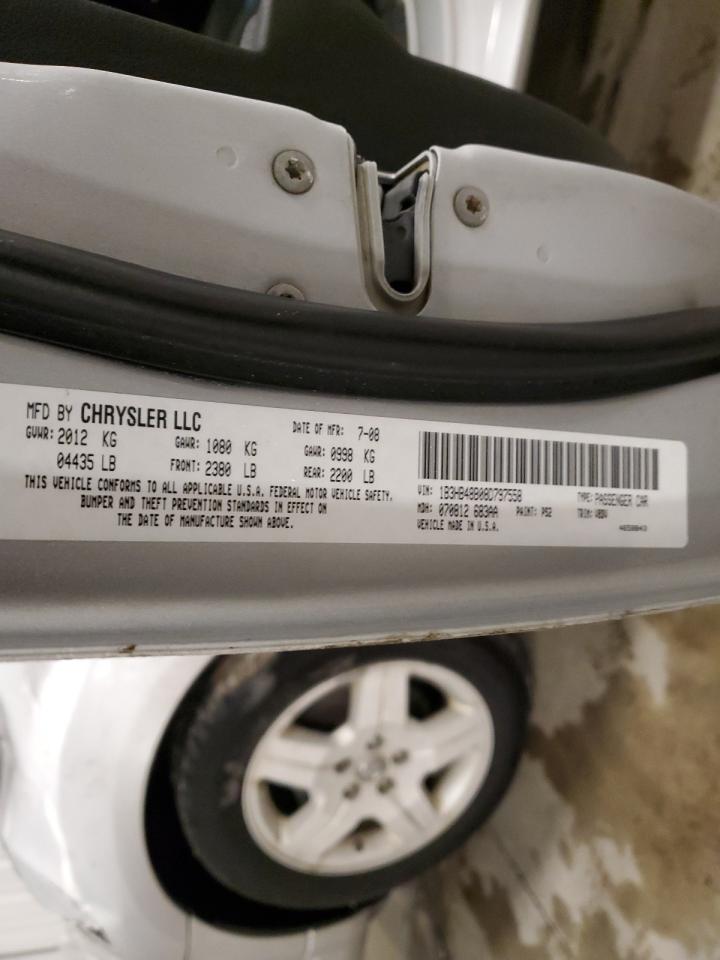 2008 Dodge Caliber VIN 1B3HB48B08D797558 Copart auction photo, front end / side damage thumbnail 14