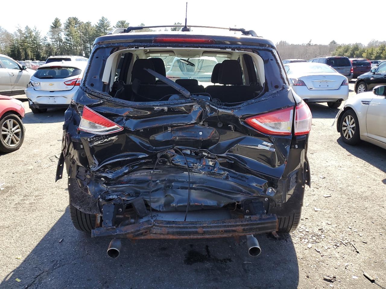 2013 Ford Escape VIN 1FMCU9GX5DUC06160 Copart auction photo, all over damage thumbnail 6