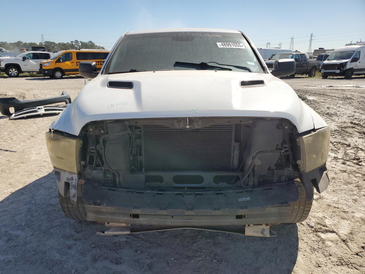 2014 RAM 1500 VIN 3C6JR6AT7EG135203 Copart auction photo, rear end / front end damage thumbnail 5