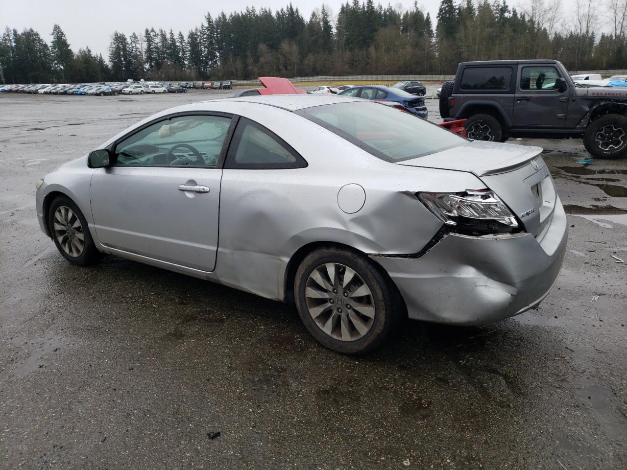 2010 Honda Civic VIN 2HGFG1B83AH516611 Copart auction photo, rear end damage thumbnail 2
