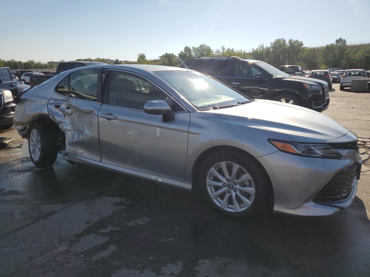 2018 Toyota Camry VIN JTNB11HK1J3050628 Copart auction photo, rear end / side damage thumbnail 4