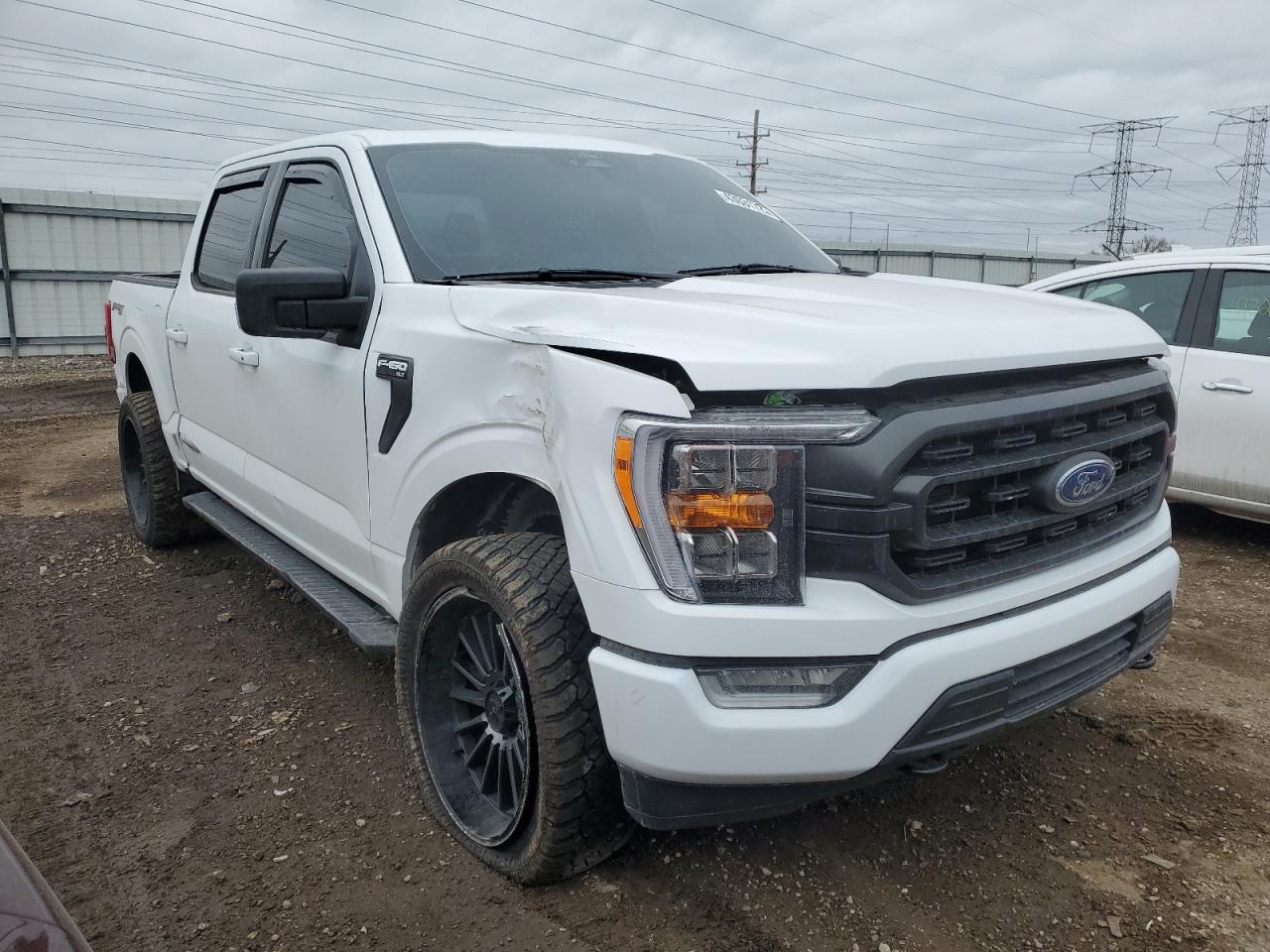 2022 Ford F-150 VIN 1FTFW1E55NKE48071 Copart auction photo, front end / side damage thumbnail 4