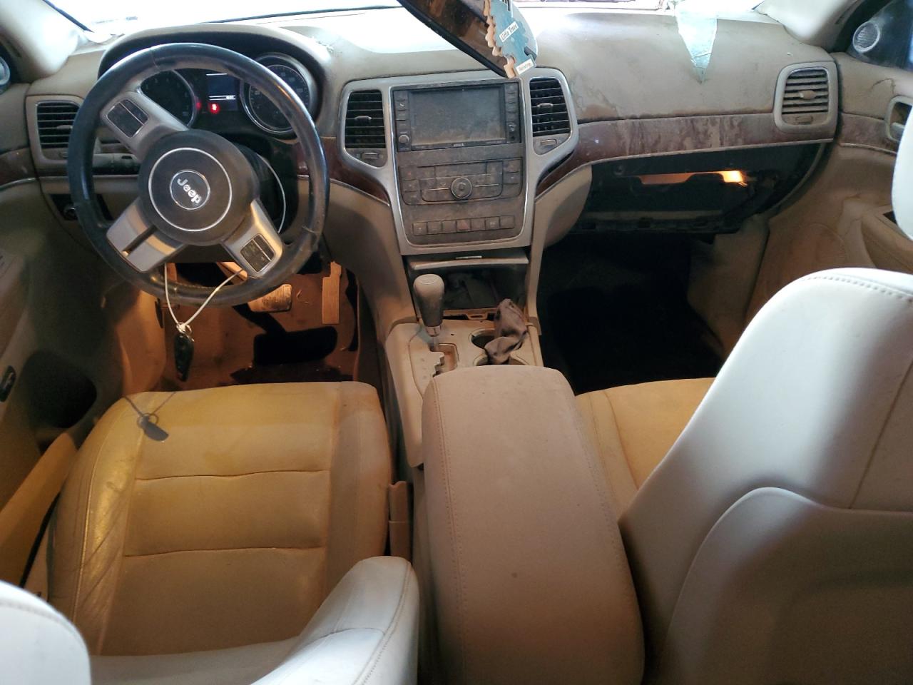 2013 Jeep Grand Cherokee VIN 1C4RJFBT6DC545753 Copart auction photo, front end / side damage thumbnail 8