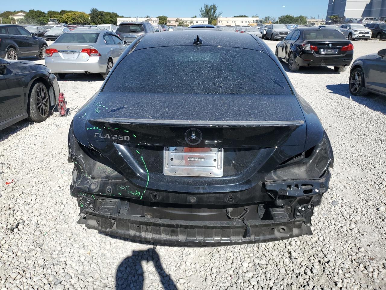 2018 Mercedes-Benz CLA-klasse VIN WDDSJ4EB2JN670151 Copart auction photo, rear end damage thumbnail 6