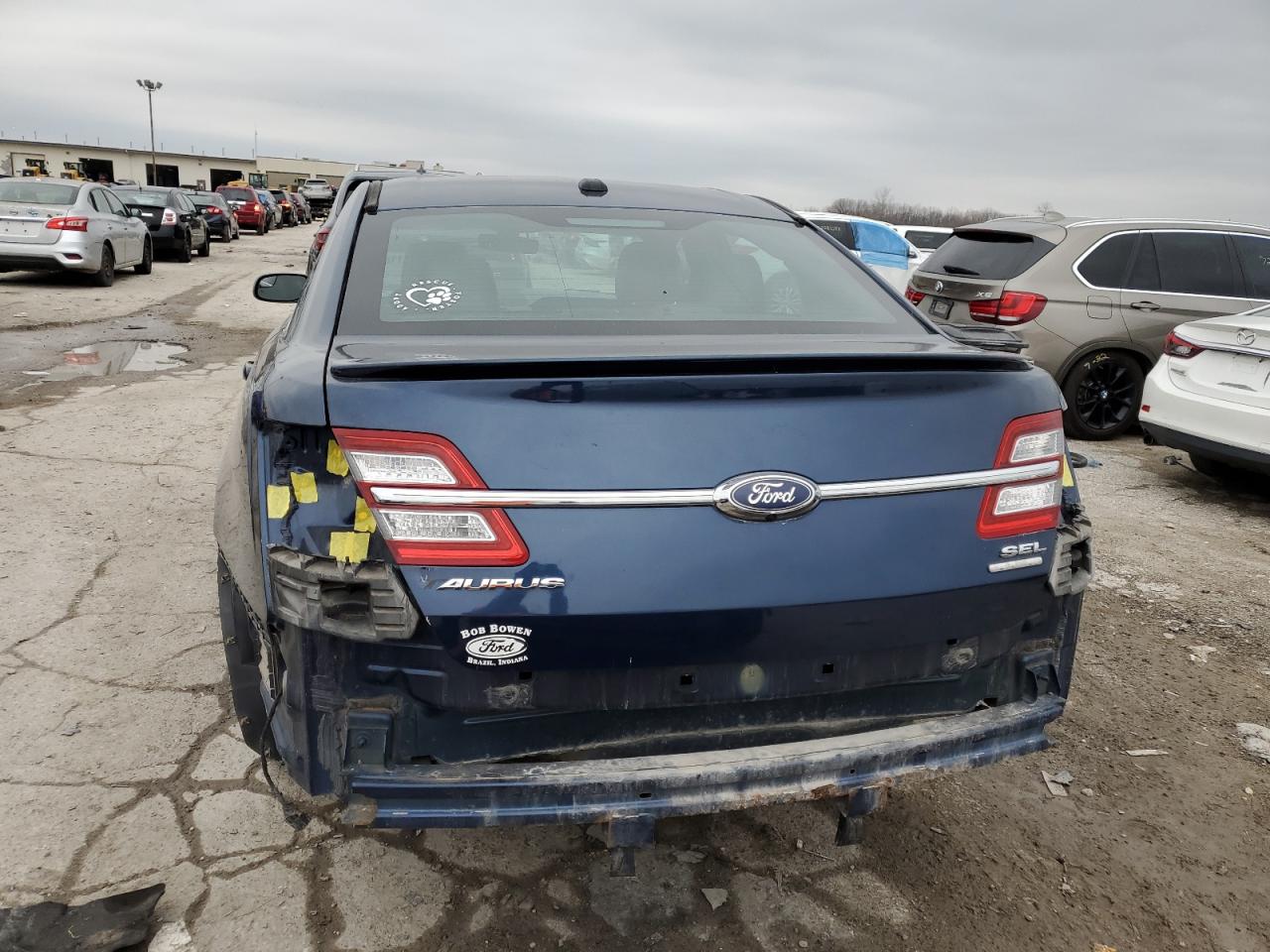 2016 Ford Taurus VIN 1FAHP2E83GG107527 Copart auction photo, rear end / minor dent/scratches damage thumbnail 6