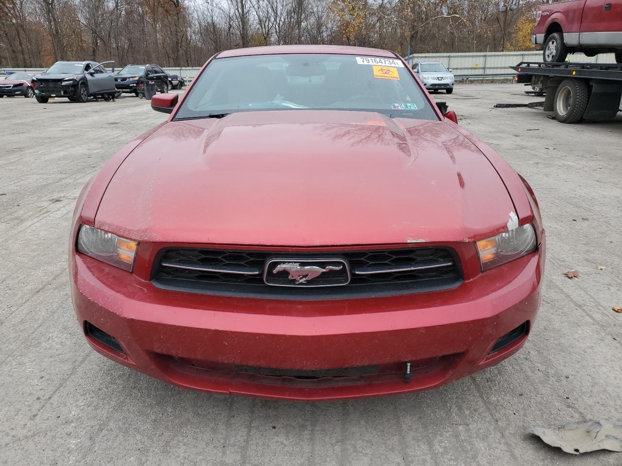 2012 Ford Mustang VIN 1ZVBP8AM4C5255937 Copart auction photo, side / undercarriage damage thumbnail 5