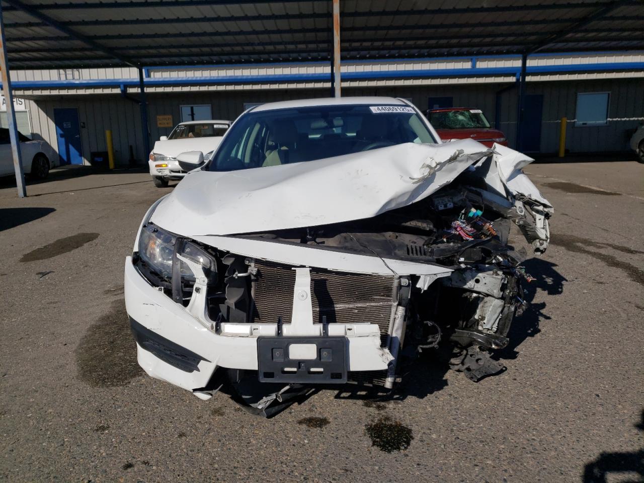 2016 Honda Civic VIN 19XFC2F59GE215023 Copart auction photo, front end / side damage thumbnail 5