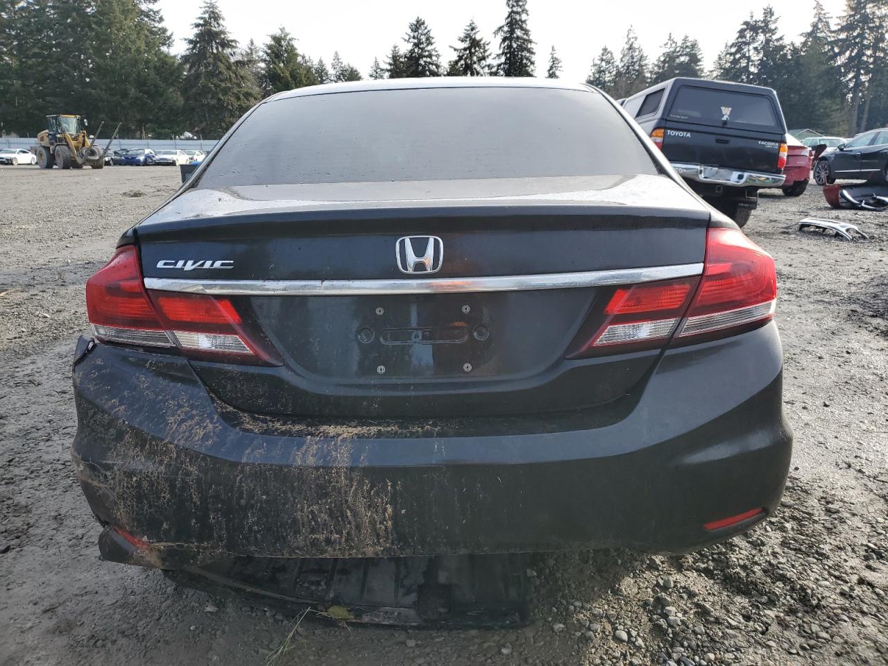 2013 Honda Civic VIN 19XFB2F9XDE282506 Copart auction photo, front end / rear end damage thumbnail 6