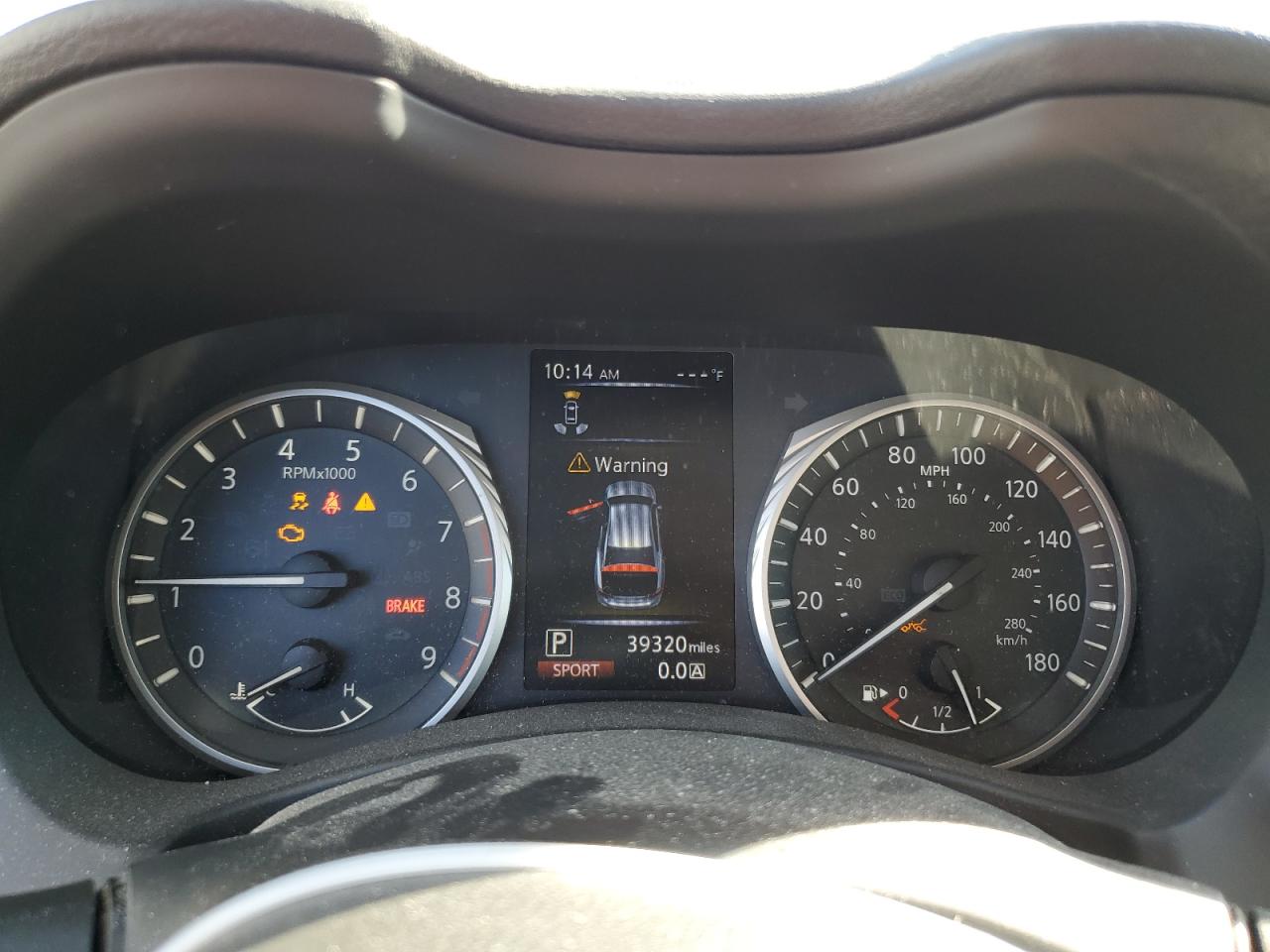 2018 Infiniti Q50 VIN JN1EV7AP8JM356706 Copart auction photo, front end / side damage thumbnail 9