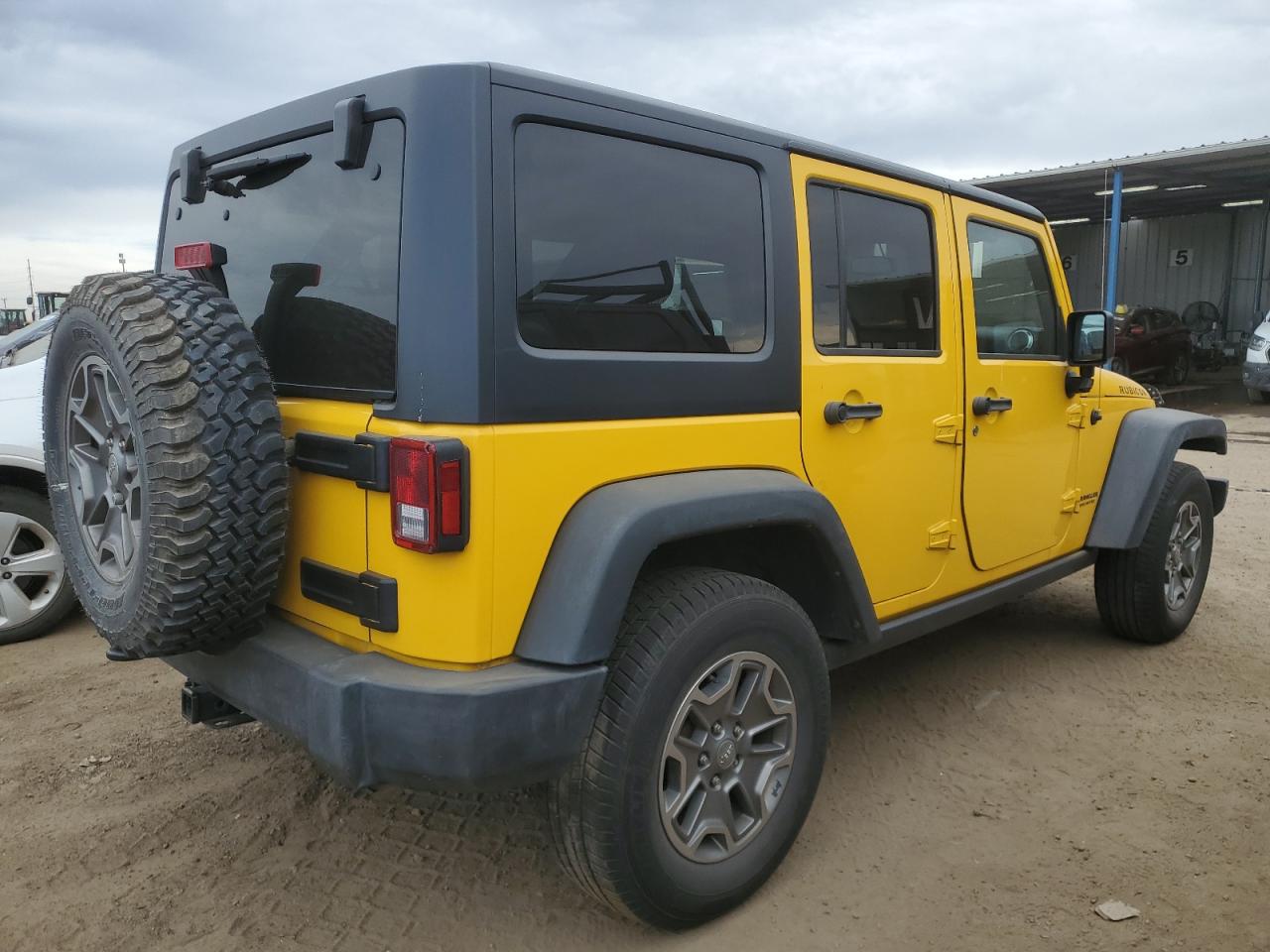 2015 Jeep Wrangler VIN 1C4BJWFG8FL571708 Copart auction photo, undercarriage / front end damage thumbnail 3