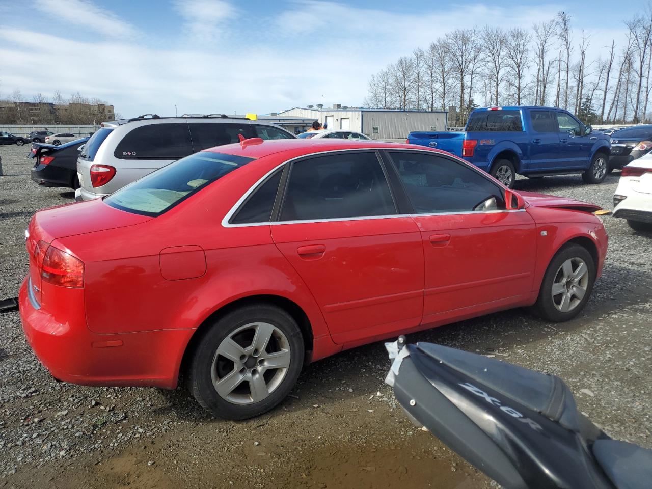 2006 Audi A4 VIN WAUAF78E76A128604 Copart auction photo, front end damage thumbnail 3