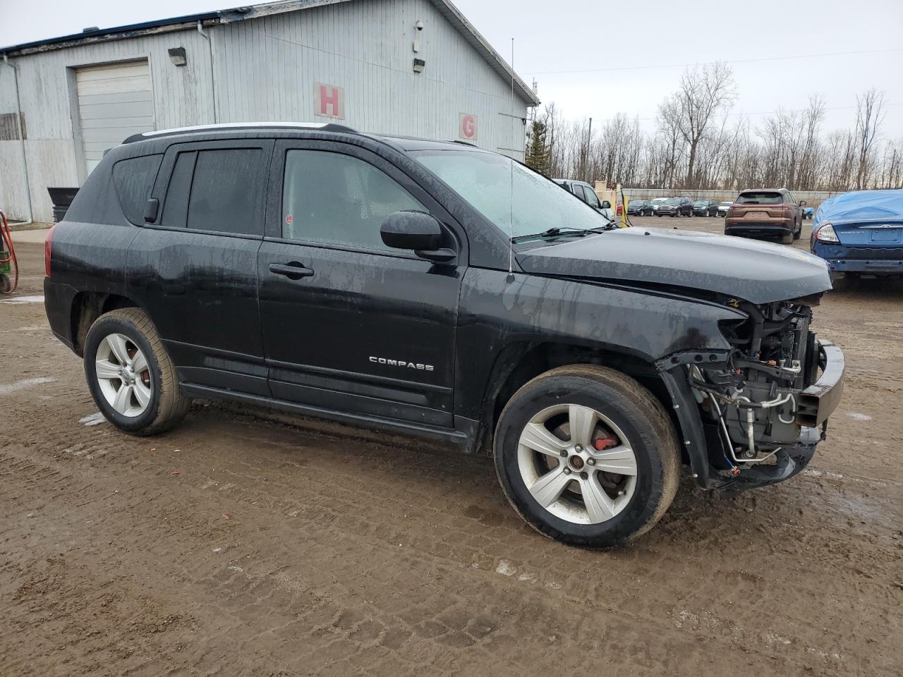 2014 Jeep Compass VIN 1C4NJCAB3ED603500 Copart auction photo, front end / minor dent/scratches damage thumbnail 4