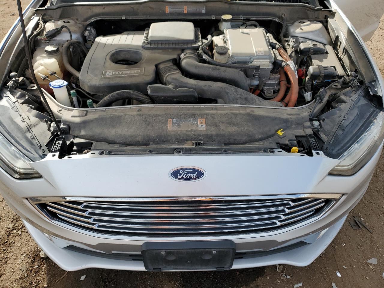 2017 Ford Fusion VIN 3FA6P0LU7HR296043 Copart auction photo, rear end damage thumbnail 12