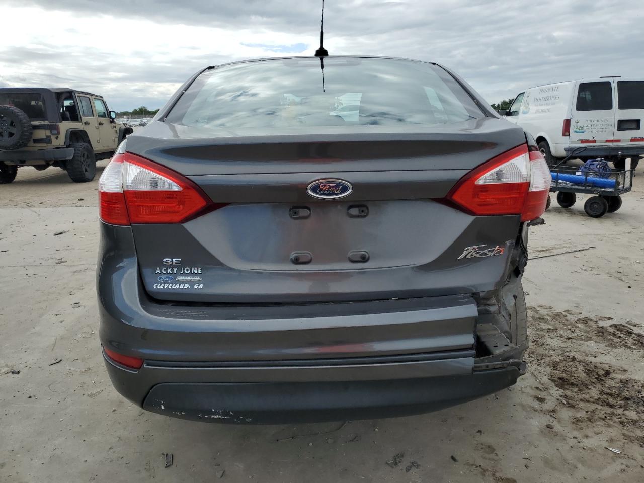 2016 Ford Fiesta VIN 3FADP4BJ9GM110777 Copart auction photo, rear end damage thumbnail 6