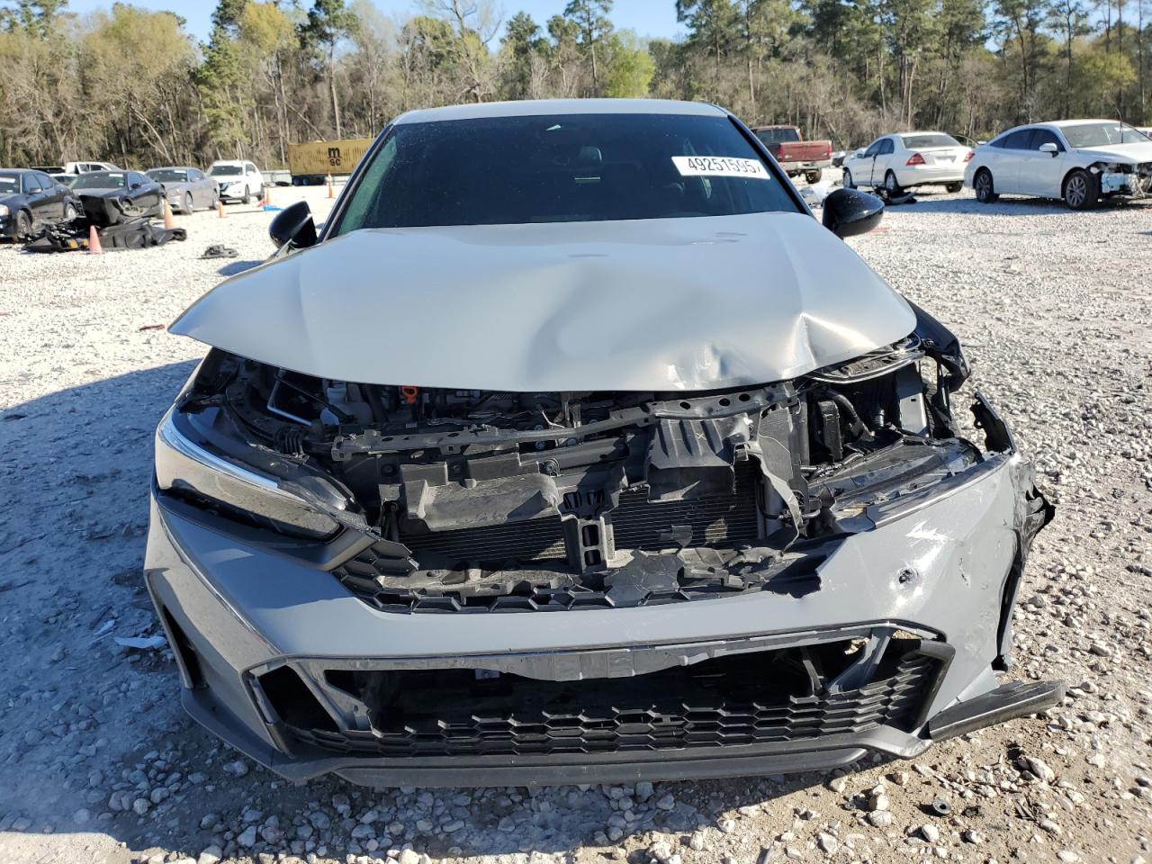 2025 Honda Civic VIN 19XFL2H82SE007727 Copart auction photo, front end / rear end damage thumbnail 5