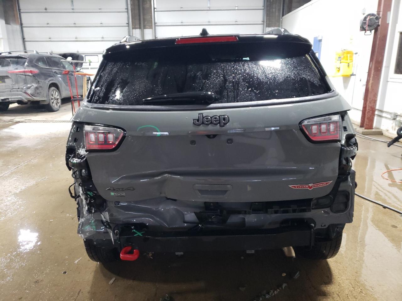 2020 Jeep Compass VIN 3C4NJDDB0LT215553 Copart auction photo, rear end damage thumbnail 6